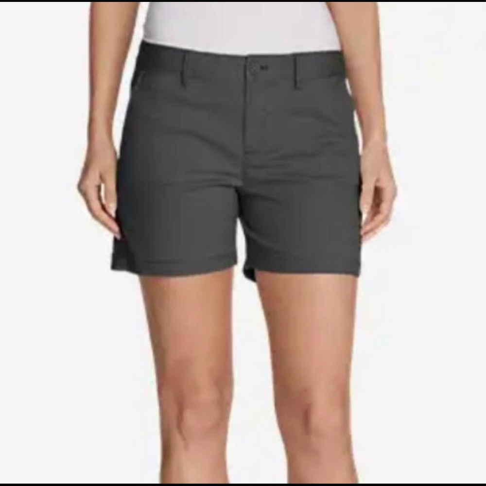 Eddie Bauer - 5 inch Stretch Chino - Legend Wash Dark Grey